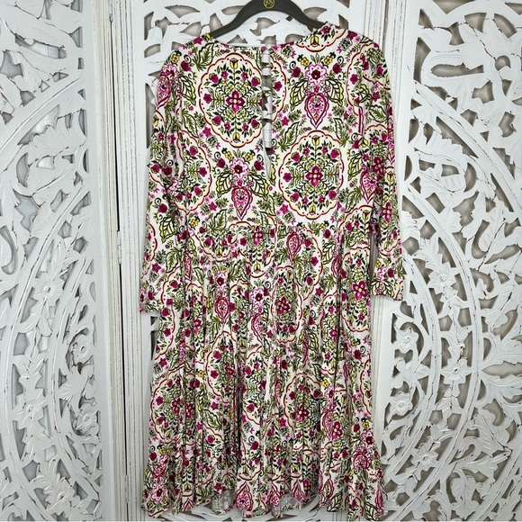 Torrid Ivory Floral Babydoll Dress - Picture 3 of 7